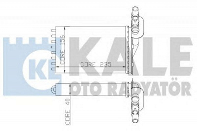 KALE OTO RADYATOR 252100 -  Теплообменник, отопление салона